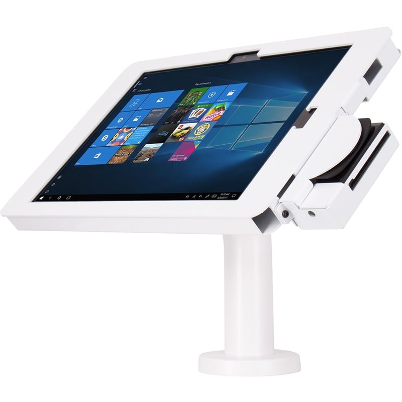 The Joy Factory Elevate II Counter Mount for Tablet PC, Card Reader - White - Thumbnail 1