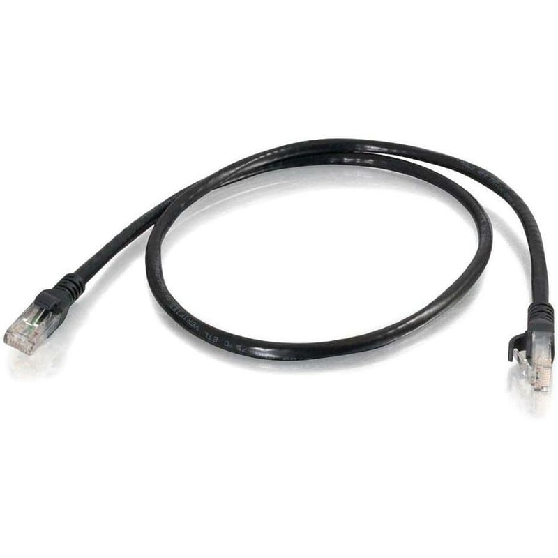 C2G 10 ft Cat6 Snagless Unshielded (UTP) Network Patch Cable (TAA) - Black - Thumbnail 1