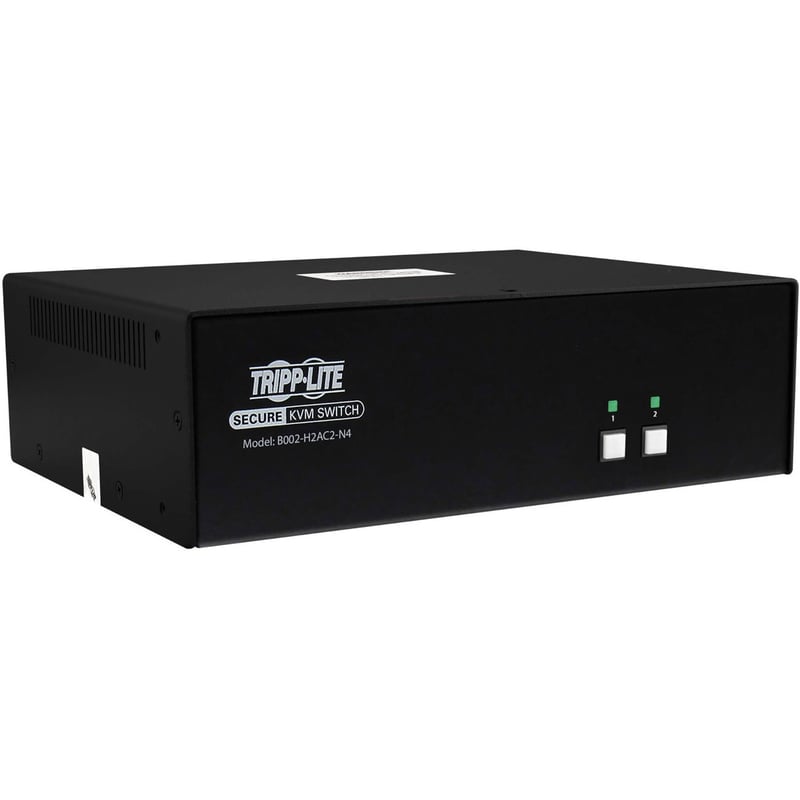 Tripp Lite by Eaton Secure KVM Switch, 2-Port, Dual Head, HDMI to HDMI, 4K, NIAP PP4.0, Audio, CAC, TAA - Thumbnail 1