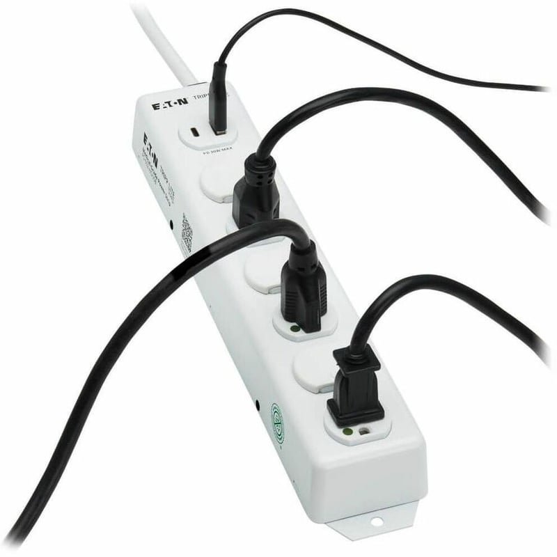 UL 1363 MEDICAL POWER STRIP 6 OUTLETS USB CHARGING 2FT CORD - Thumbnail 5