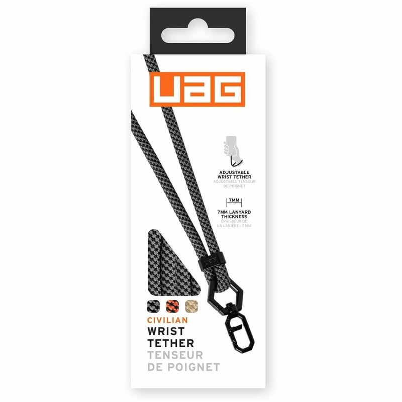 UAG WRIST TETHER LANYARD FOR PHONES - GRAPHITE/BLACK - Thumbnail 3