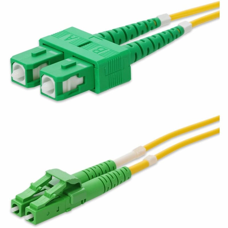 AddOn 10m ALC to ASC Yellow OS2 Duplex OFNR (Riser-Rated) SMF Fiber Patch Cable - Thumbnail 2