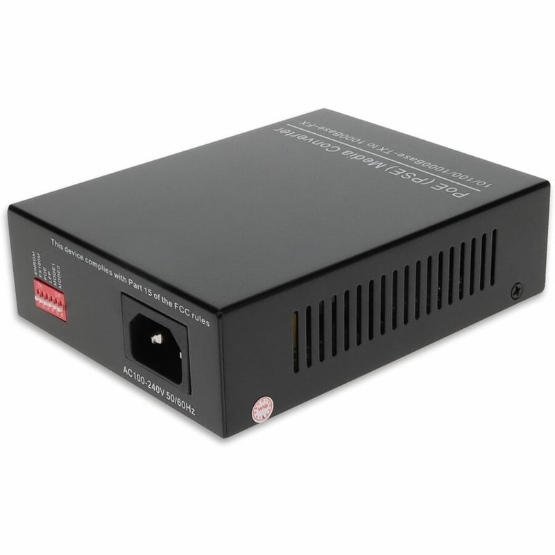 AddOn 10/100/1000Base-TX(RJ-45) to 1000Base-LX(ST) SMF 1310nm 20km POE Media Converter - Thumbnail 2