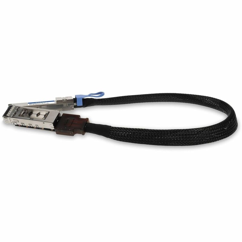 AddOn 100GBase-CU QSFP28 to QSFP28 Male to Female Direct Attach Extension Cable (Passive Twinax, 22cm, 30AWG) - Thumbnail 2