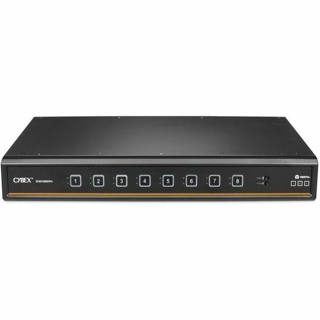 Vertiv Cybex Secure MultiViewer KVM Switch 8 port | NIAP Approved | Dual AC