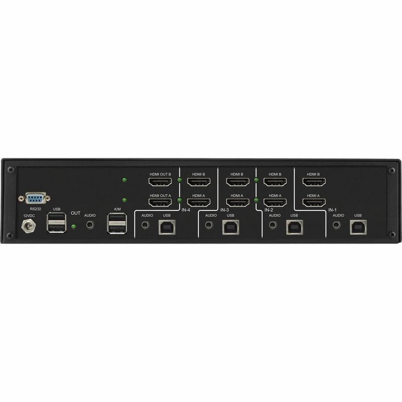 Black Box 4K60 HDMI Dual-Head KVM Switch - 4 Port - Thumbnail 3