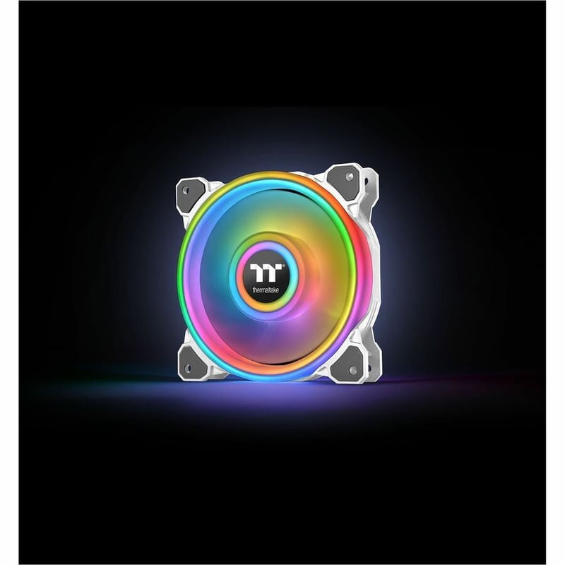 Thermaltake Riing Quad 14 RGB Radiator Fan TT Premium Edition 3 Pack - White - 3 Pack - Thumbnail 4