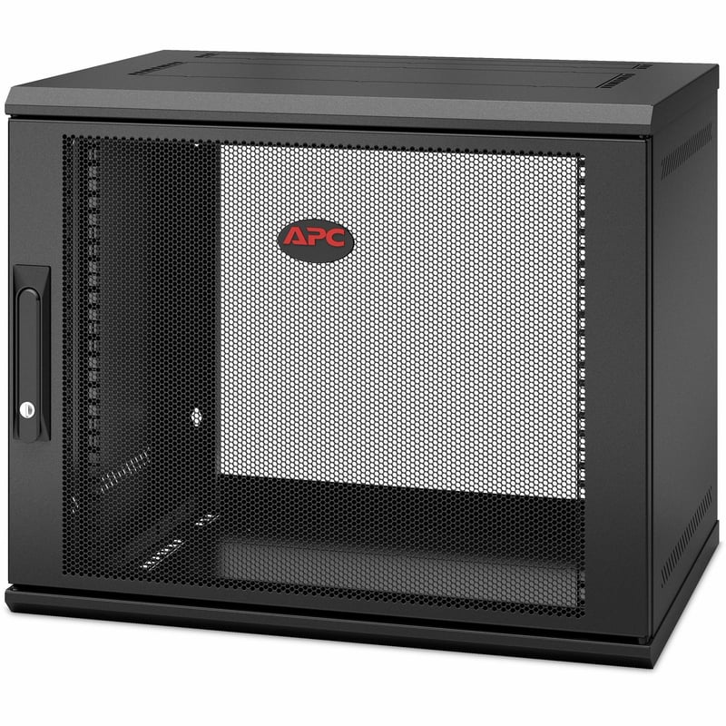 APC by Schneider Electric NetShelter WX 9U Single Hinged Wall-mount Enclosure 400mm Deep - Thumbnail 1