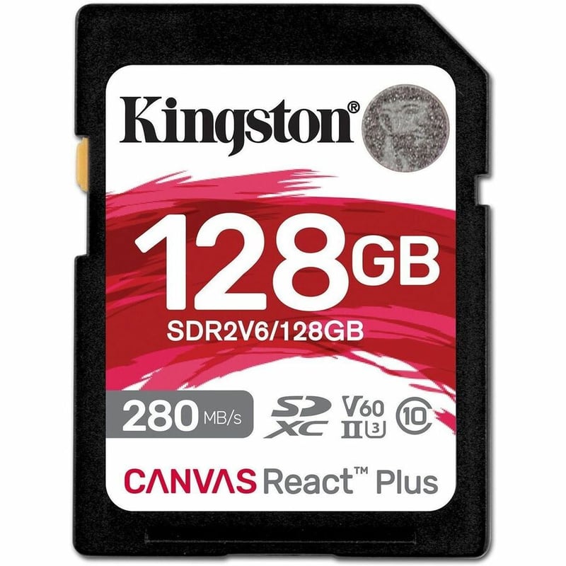 128GB CANVAS REACT PLUS SDXC UHS-II 280R/100W U3 V60 FOR FULL HD - Thumbnail 3