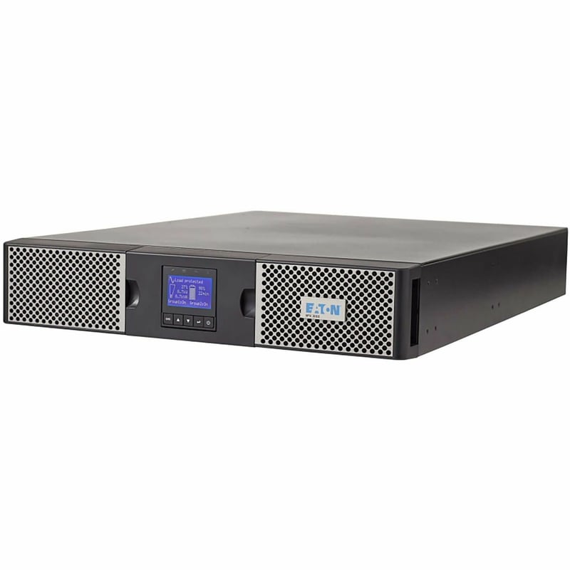 Eaton 9PX 1000VA 900W 120V Online Double-Conversion UPS - 5-15P, 8x 5-15R Outlets, Cybersecure Network Card Option, Extended Run, 2U Rack/Tower - Thumbnail 1