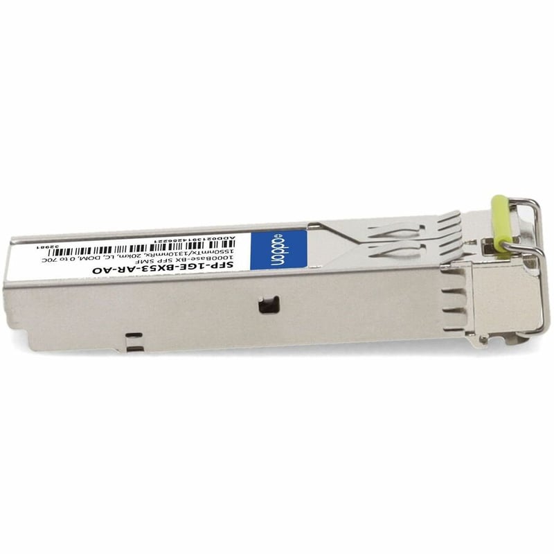 AddOn Arista Networks® SFP-1GE-BX53-AR Compatible TAA 1000Base-BX SFP Transceiver (SMF, 1550nmTx/1310nmRx, 20km, LC, DOM) - Thumbnail 5