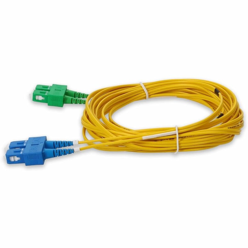 AddOn 4m ASC to SC Yellow OS2 Duplex Microboot, Snagless OFNR (Riser-Rated) SMF Fiber Patch Cable - Thumbnail 2