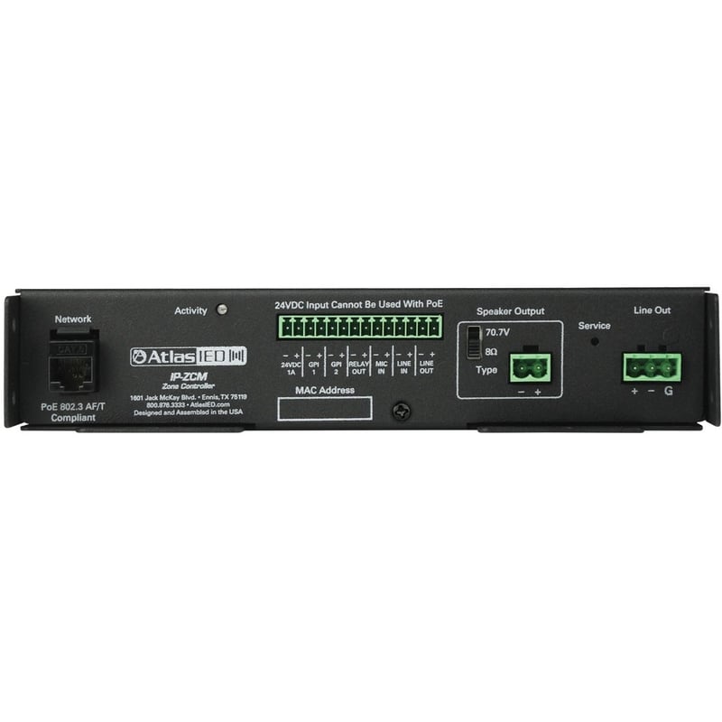 AtlasIED PoE+ IP to Analog Gateway (Zone Controller) - Thumbnail 2