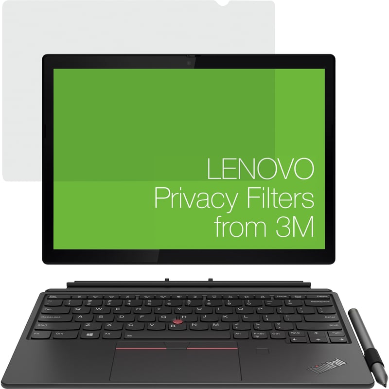 Lenovo 12.3 inch 0302 Privacy Filter for X12 Detachable with COMPLY Attachment from 3M Matte - Thumbnail 1