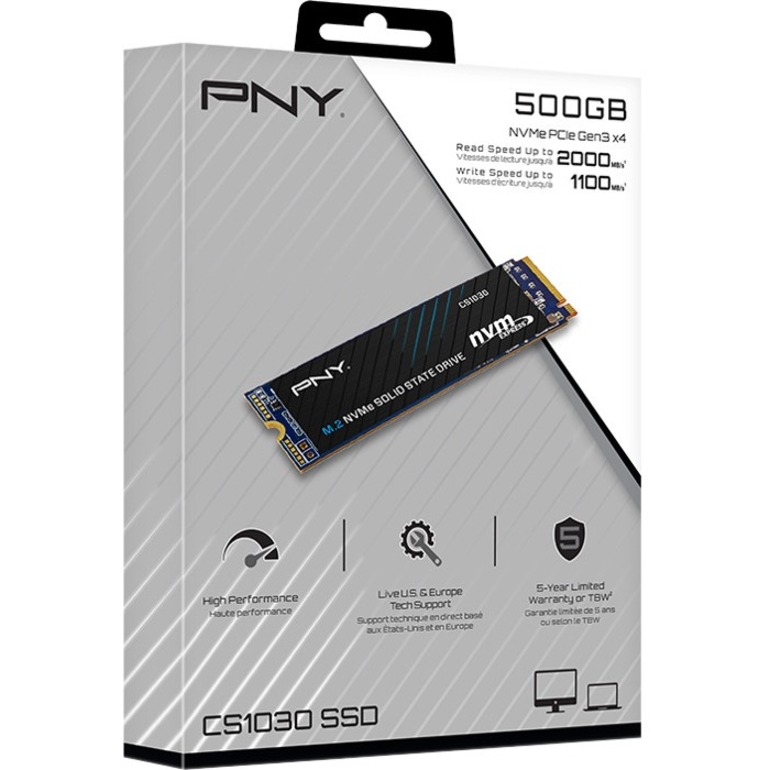 PNY 500G M.2 2280 NVME PCIE - Thumbnail 4