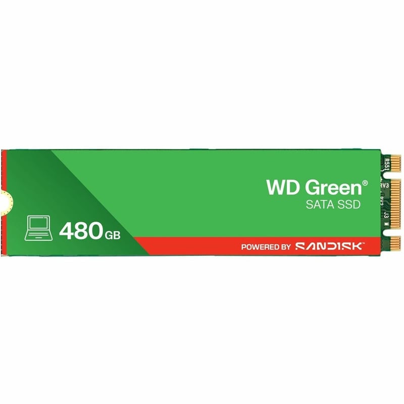 WD Green WDS480G3G0B 480 GB Solid State Drive - M.2 2280 Internal - SATA (SATA/600)
