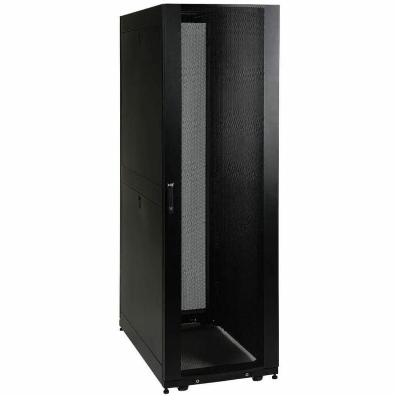 Tripp Lite by Eaton 45U SmartRack Shallow-Depth Rack Enclosure Cabinet with doors & side panels - Thumbnail 1