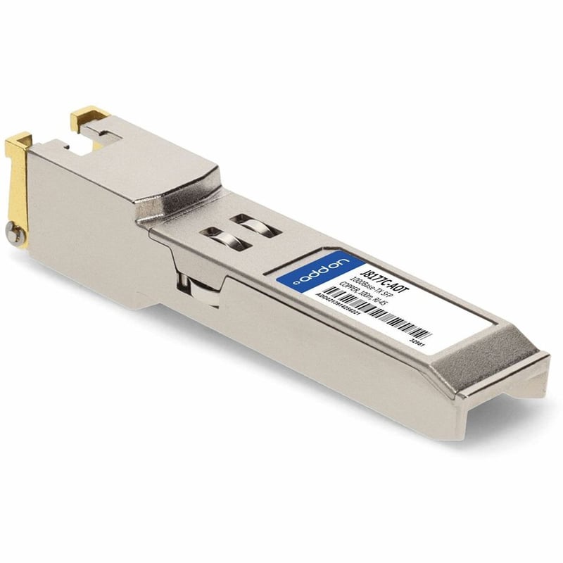 AddOn HP J8177C Compatible TAA Compliant 10/100/1000Base-TX SFP Transceiver (Copper, 100m, RJ-45) - Thumbnail 3