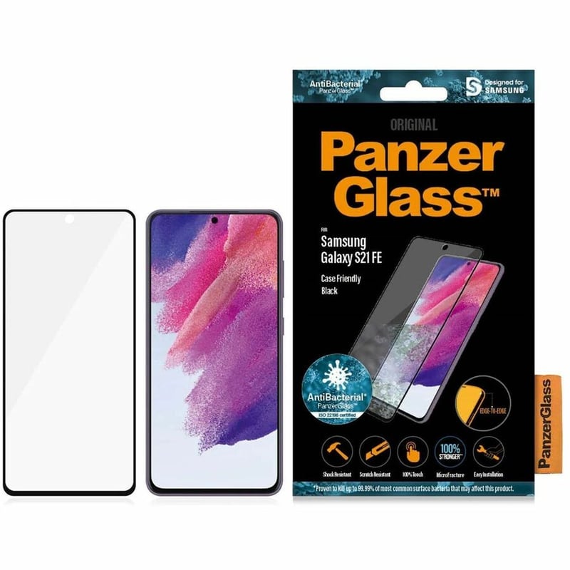 PanzerGlass Screen Protector Transparent, Black - Thumbnail 4