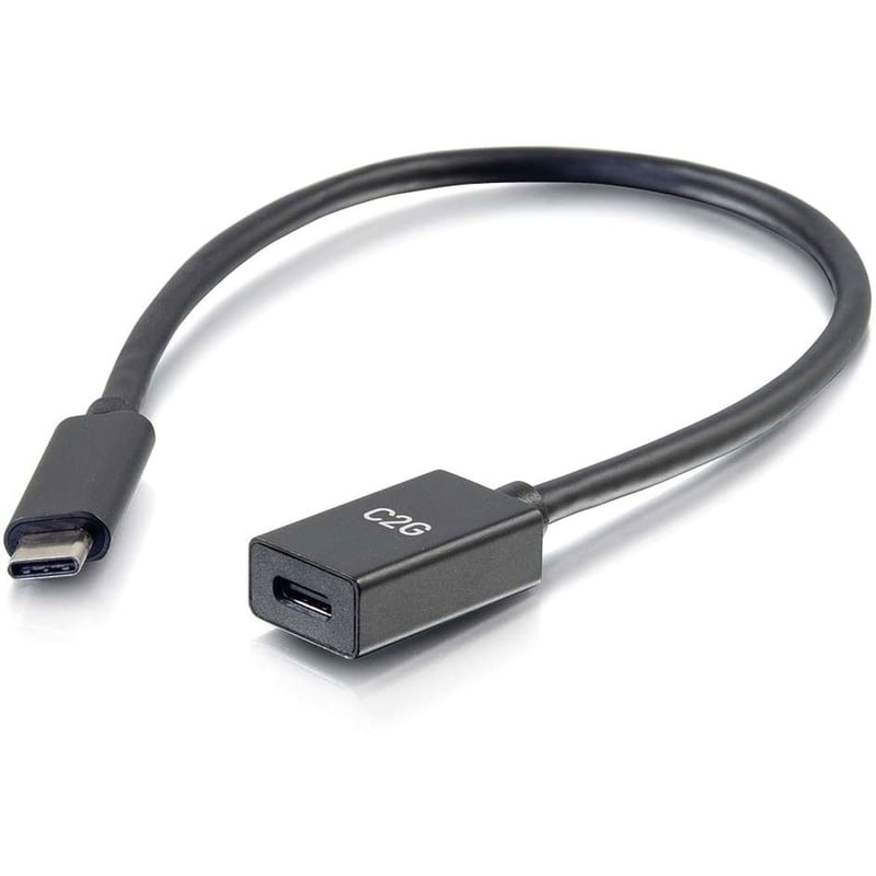1FT (0.3M) USB-C TO C 3.2 (GEN 1 5GBPS) MALE TO FEMALE EXTENSION CABLE - Thumbnail 2