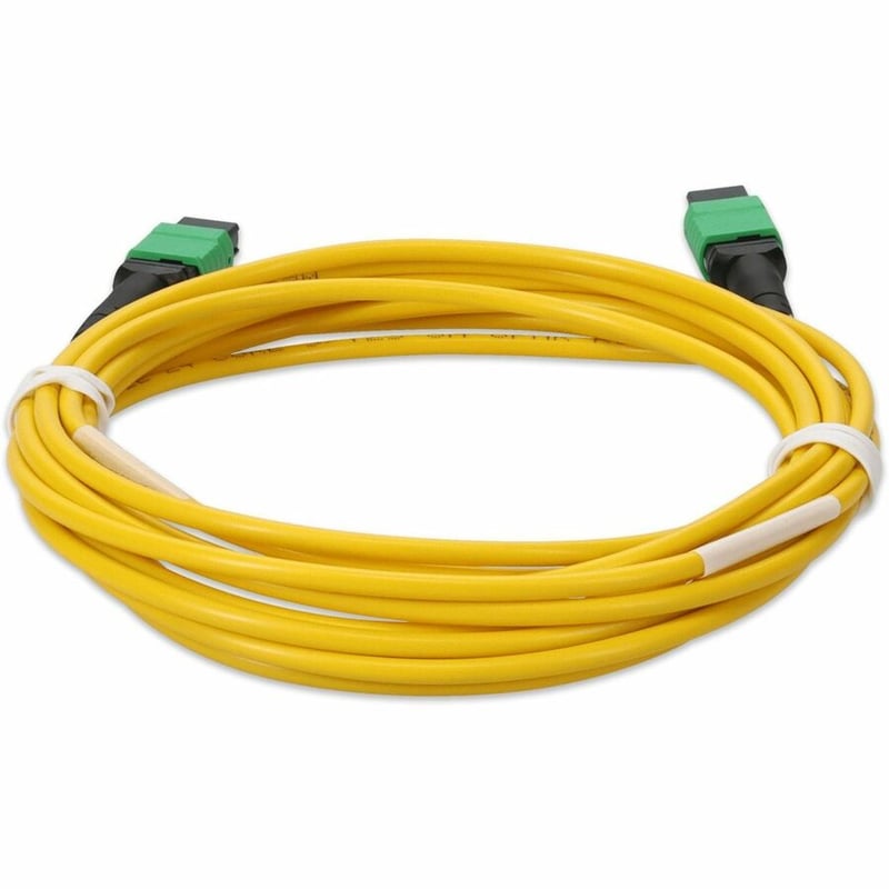 AddOn 4m MPO/APC (Male) to MPO/APC (Male) Yellow OS2 OFNR (Riser-Rated) 16-Strand SMF Fiber Patch Cable - Thumbnail 4