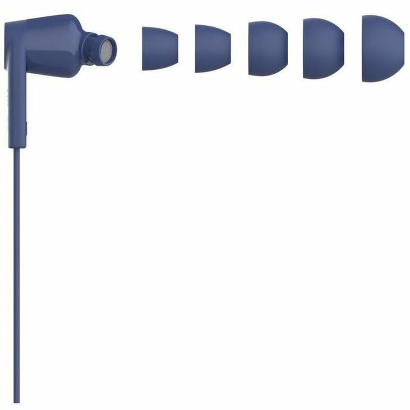 USB-C EARBUDS W/ ADJUSTABLE VOLUME LIMITER BLUE RETAIL BOX - Thumbnail 2