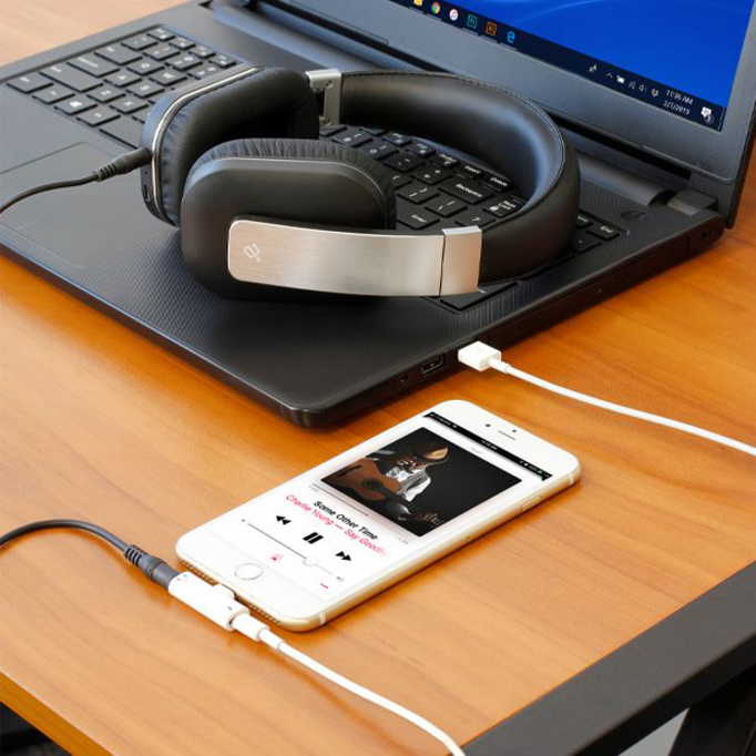 Aluratek Lightning + 3.5 mm Adapter For iPhone/iPad - Thumbnail 4