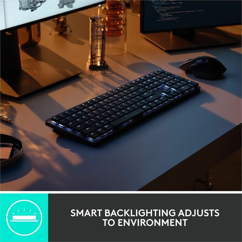 Logitech MX Mechanical Wireless Illuminated Performance Keyboard (Linear) (Graphite) - Thumbnail 5