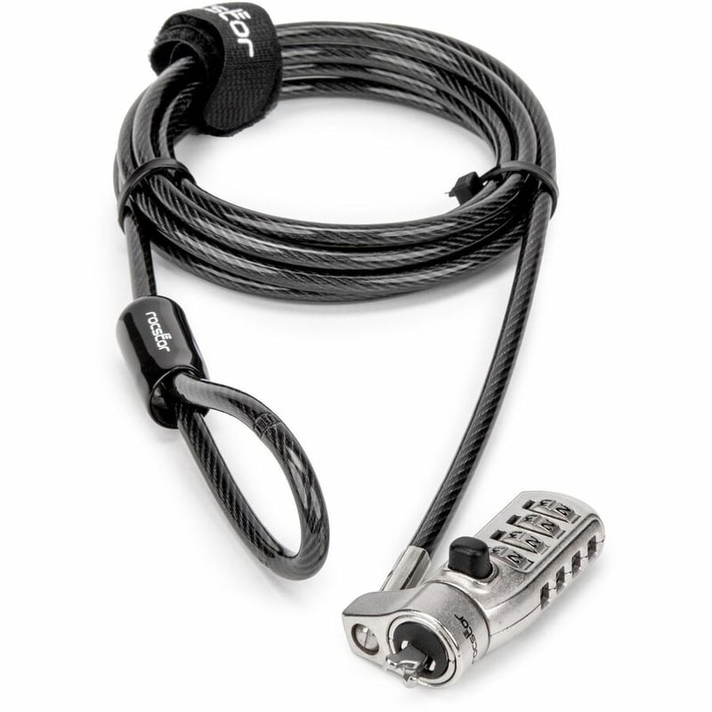 Rocstor W25 Slim Combination Security Laptop Lock for Noble Wedge Slots - Thumbnail 3