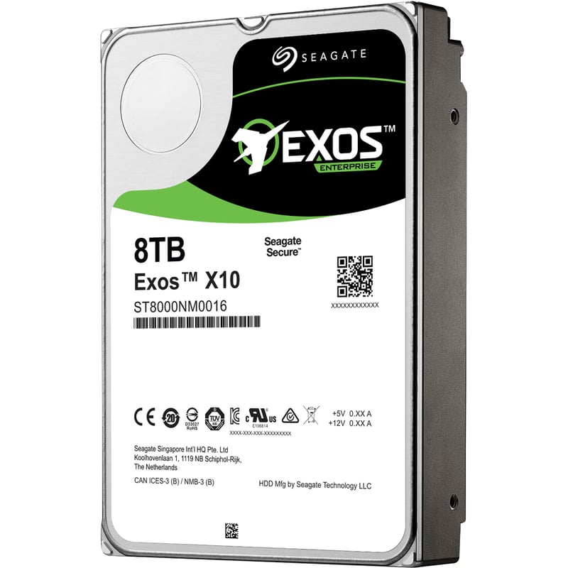 SEAGATE EXOS X10 8TB 7200RPM SATA-6GBPS 256MB BUFFER 512E - Thumbnail 2
