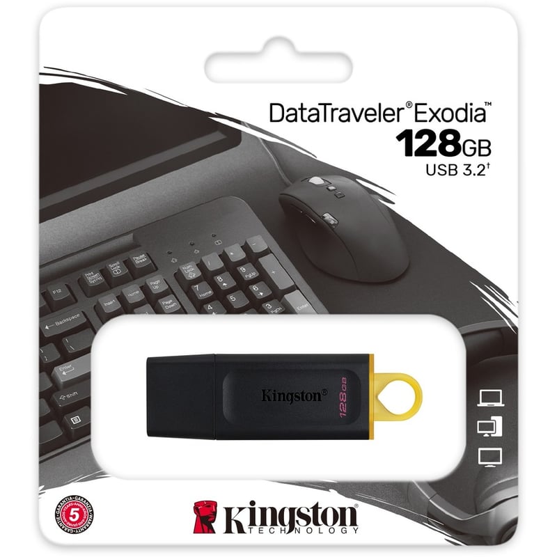 Kingston DataTraveler Exodia 128GB USB 3.2 (Gen 1) Flash Drive - Thumbnail 2