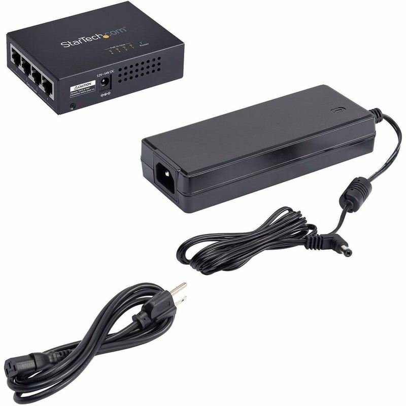 4-PORT GIGABIT POE+ MIDSPAN - POWER OVER ETHERNET INJECTOR - Thumbnail 5