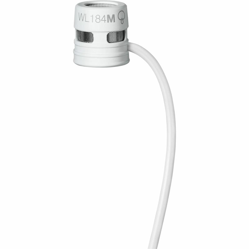 Shure WL184M Wired Microphone for Wireless Transmitter - White - Thumbnail 1