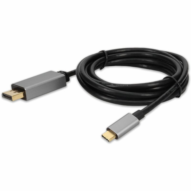 AddOn USB-C Male to DisplayPort Male Adapter with Aluminum Housing - Thumbnail 1