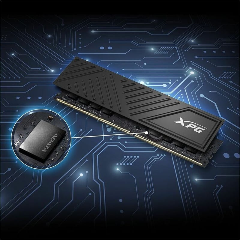 XPG GAMMIX D35 AX4U320016G16A-DTBKD35 32GB (2 x 16GB) DDR4 SDRAM Memory Kit - Thumbnail 2
