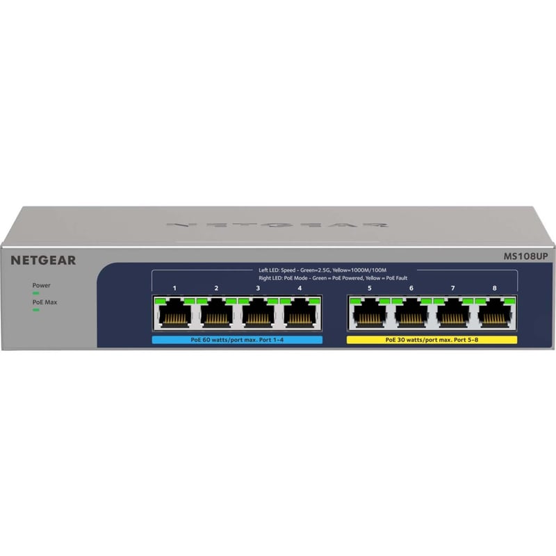 Netgear 8-port Ultra60 PoE++ Multi-Gigabit (2.5G) Ethernet Plus Switch - Thumbnail 1