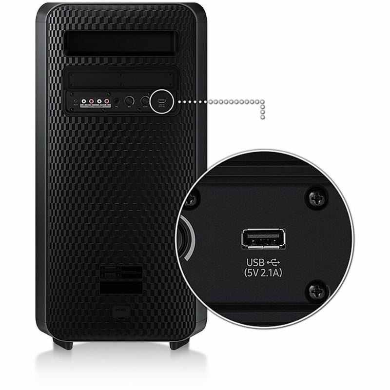 Samsung Sound Tower MX-ST5CB 2.0 Bluetooth Speaker System - 210 W RMS - Thumbnail 5