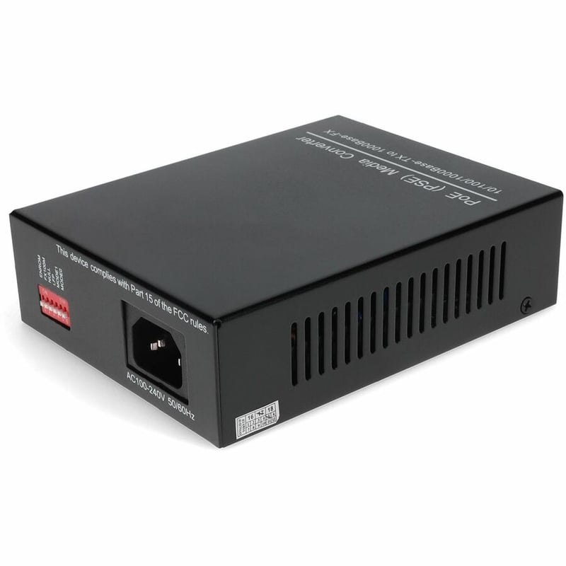 AddOn 10/100/1000Base-TX(RJ-45) to 1000Base-BXD(ST) BiDi SMF 1550nm/1310nm 20km POE Media Converter - Thumbnail 5