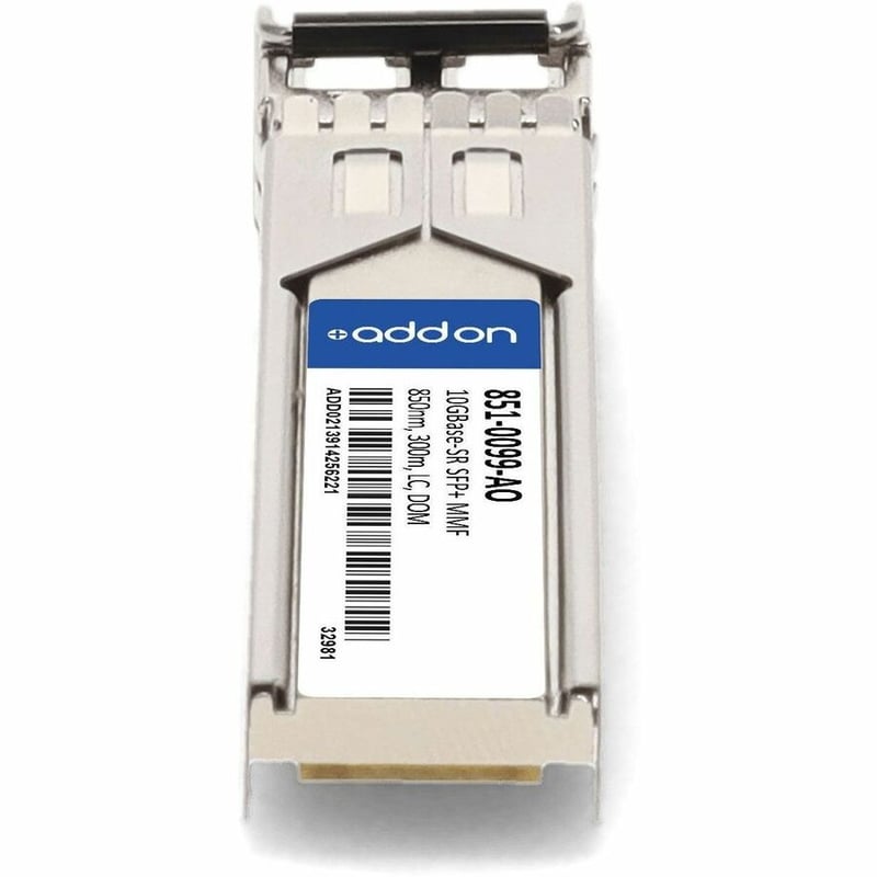 AddOn 2PK EMC® 851-0099 Compatible TAA 10GBase-SR SFP+ Transceiver (MMF, 850nm, 300m, LC, DOM) - Thumbnail 4