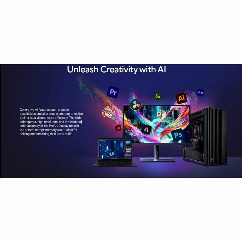 ASUS PROART DISPLAY PA278CGRV IPS 144HZ QHD 97 DCI-P3 - Thumbnail 4
