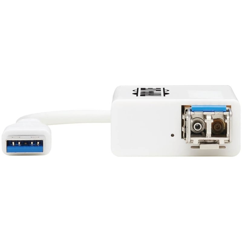 Eaton Tripp Lite Series USB 3.0 Multimode Fiber Optic Transceiver Ethernet Adapter, 10/100/1000 Mbps, 1310nm, 550m, LC - Thumbnail 3