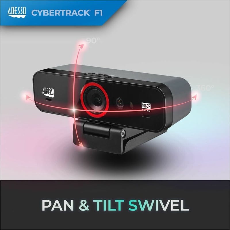 Adesso CyberTrack F1 Webcam - 2.1 Megapixel - 30 fps - USB 2.0 - Thumbnail 5