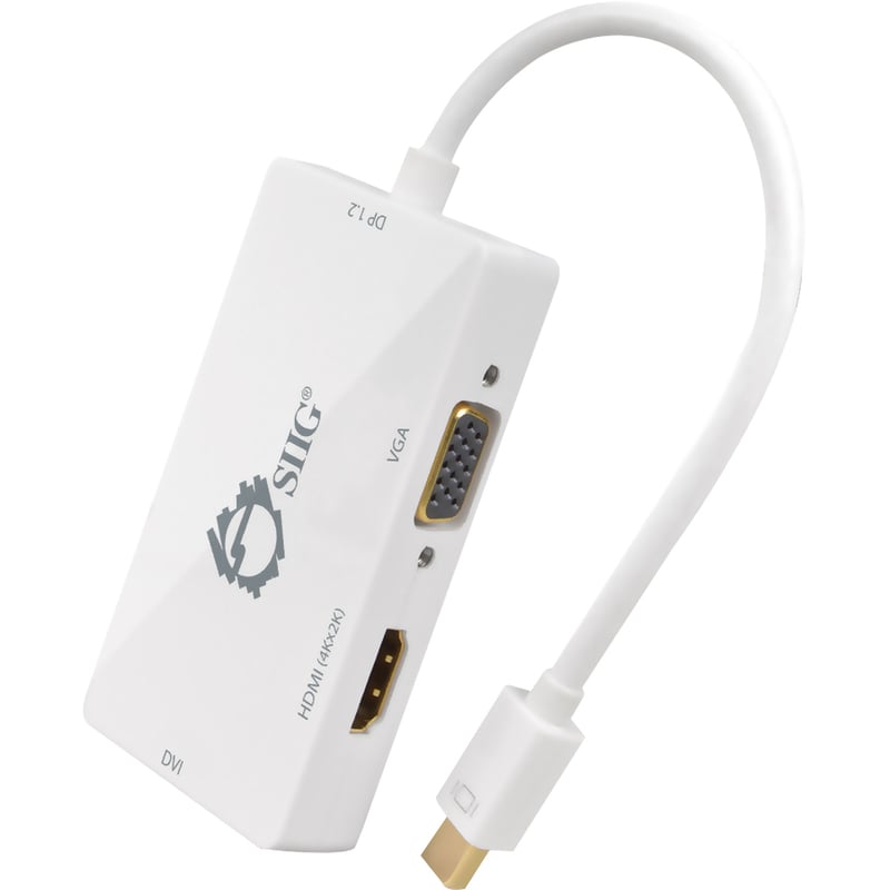 SIIG Mini DisplayPort 1.2 to 4K HDMI/DVI/VGA Conversion Adapter - Thumbnail 3