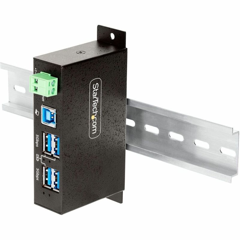 StarTech.com 4-Port Managed USB Hub, Heavy Duty Metal Industrial Housing, ESD & Surge Protection, Wall/Desk/Din-Rail Mountable, USB 5Gbps - Thumbnail 5