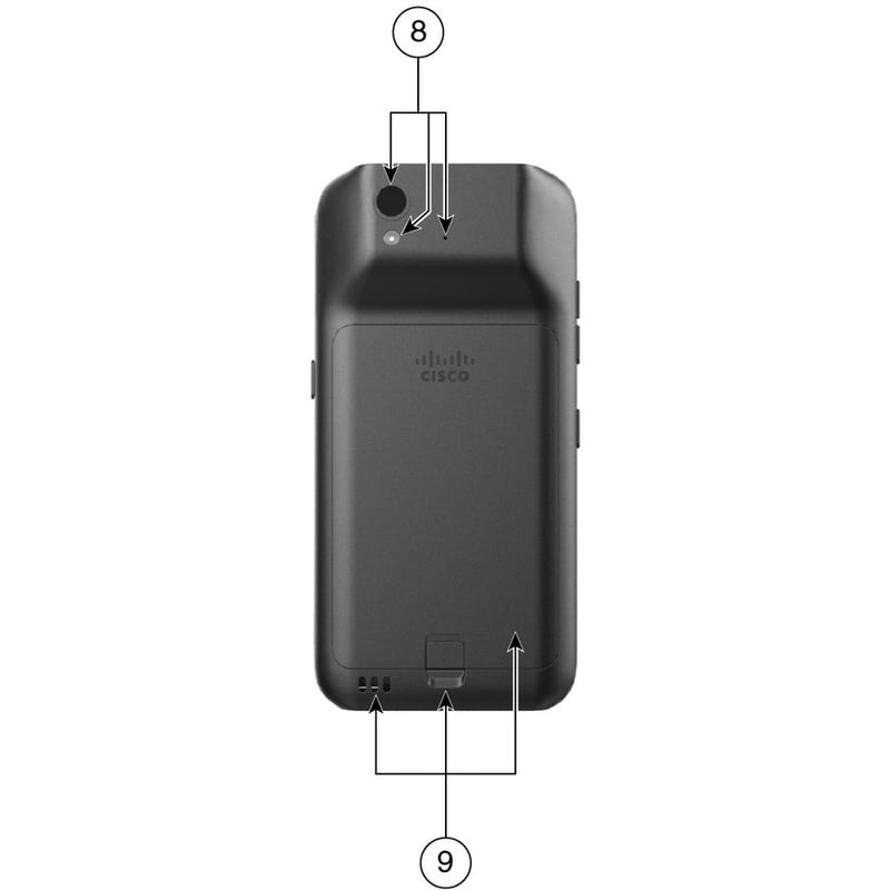 Cisco Webex 840S IP Phone - Cordless - Wi-Fi, Bluetooth - Thumbnail 4