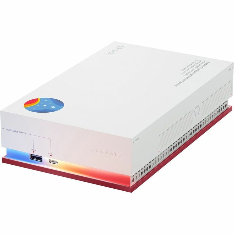 Seagate FireCuda STMK8000400 8 TB Portable Hard Drive - External - Red, White - Thumbnail 3