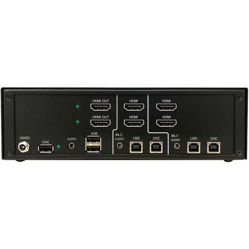 Tripp Lite by Eaton Secure KVM Switch, 2-Port, Dual Head, HDMI to HDMI, 4K, NIAP PP4.0, Audio, CAC, TAA - Thumbnail 4