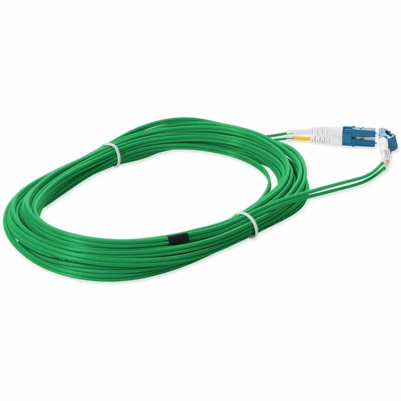 AddOn 1m LC to LC Green OS2 Duplex OFNR (Riser-Rated) SMF Fiber Patch Cable - Thumbnail 5