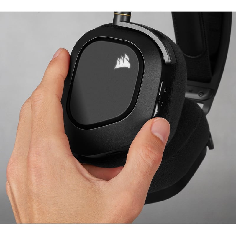 Corsair HS80 RGB WIRELESS Premium Gaming Headset with Spatial Audio - Carbon
