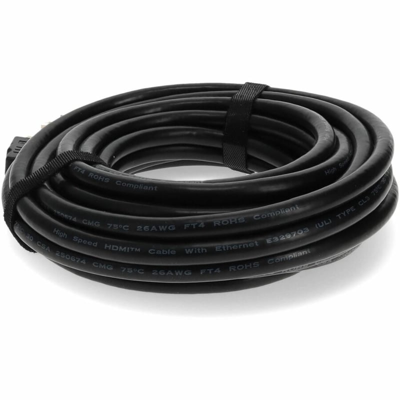 5PK 35ft HDMI 1.4 Male to HDMI 1.4 Male Black Cables Which Supports Ethernet Channel For Resolution Up to 4096x2160 (DCI 4K) - Thumbnail 3